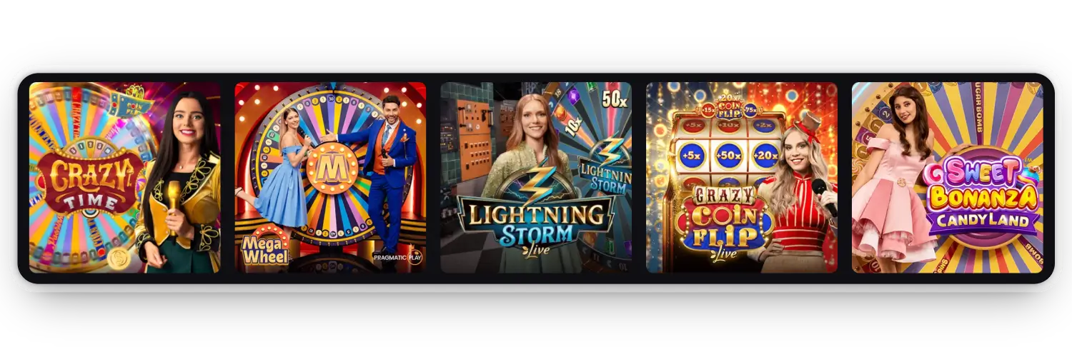 Instant Win Games - game selection, illustration